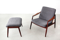 Easy Chair with Ottoman by Hartmut Lohmeyer for Wilkhahn