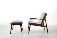 Easy Chair with Ottoman by Hartmut Lohmeyer for Wilkhahn