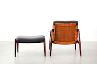 Easy Chair with Ottoman by Hartmut Lohmeyer for Wilkhahn