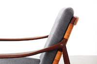 Easy Chair with Ottoman by Hartmut Lohmeyer for Wilkhahn