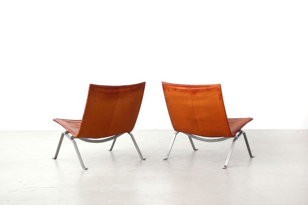 Lounge Chairs PK22 by Poul Kjaerholm for E. Kold Christensen