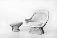 Lounge Chair & Hocker by Warren Platner for Knoll International