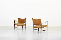 A pair of Lounge Safari Chairs