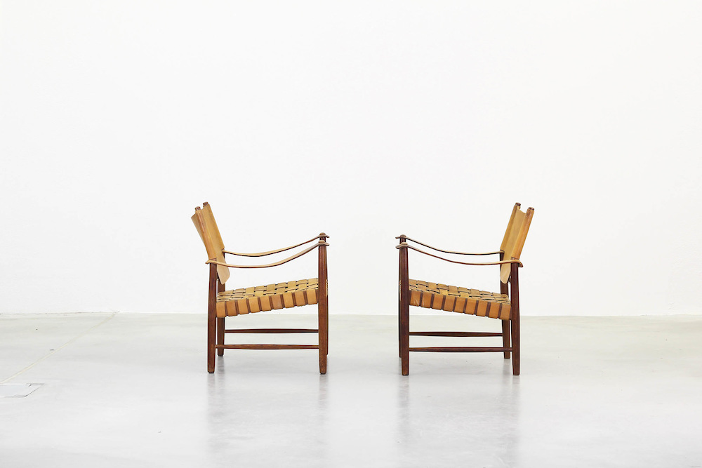 A pair of Lounge Safari Chairs