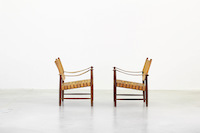 A pair of Lounge Safari Chairs